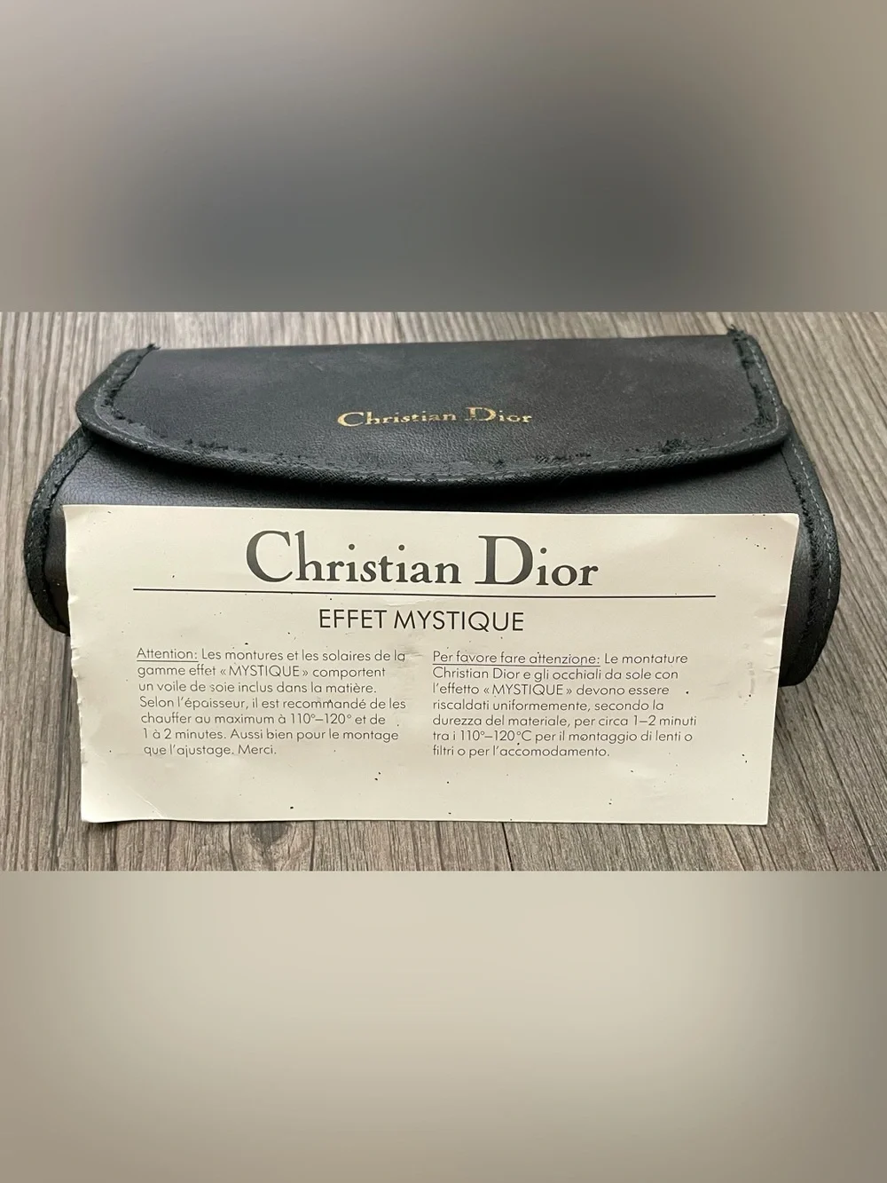 🍸 Vintage Christian Dior Women’s Translucent Round Glasses with Case🍸